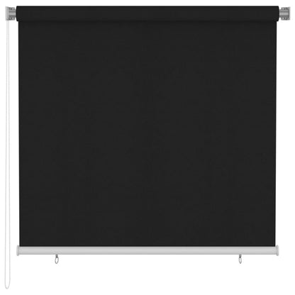 Tenda a Rullo per Esterni 160x140 cm Nera