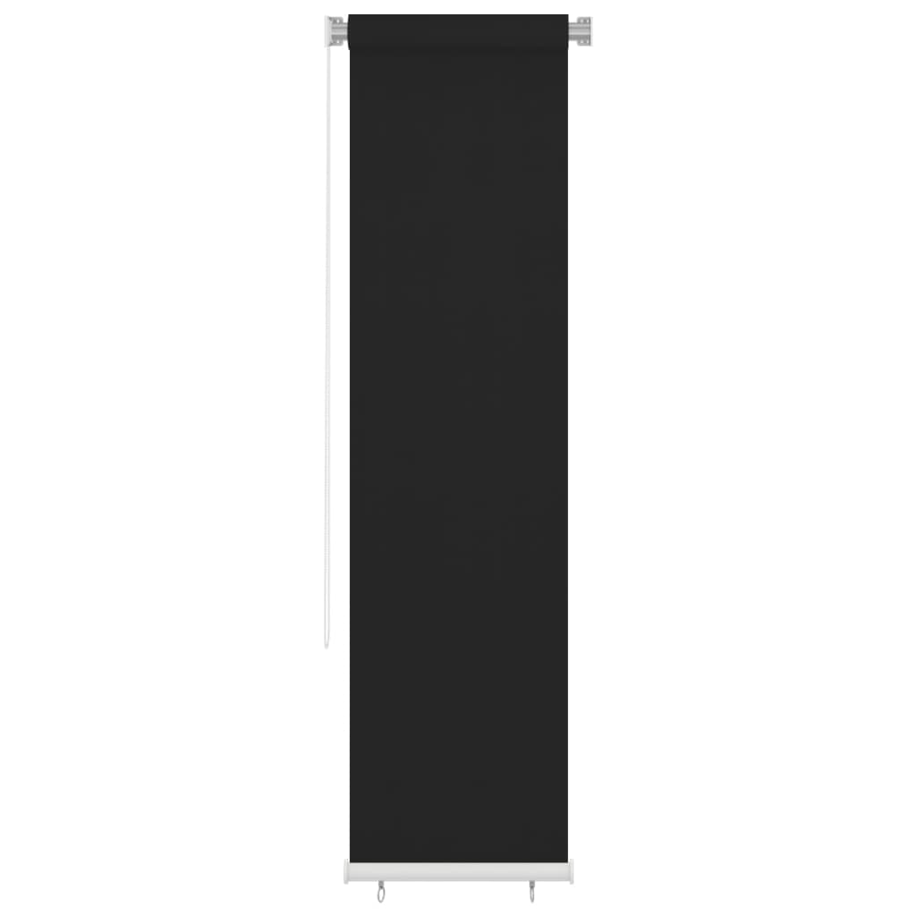 Tenda a Rullo per Esterni 60x230 cm Nera HDPE