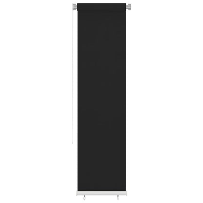 Tenda a Rullo per Esterni 60x230 cm Nera HDPE
