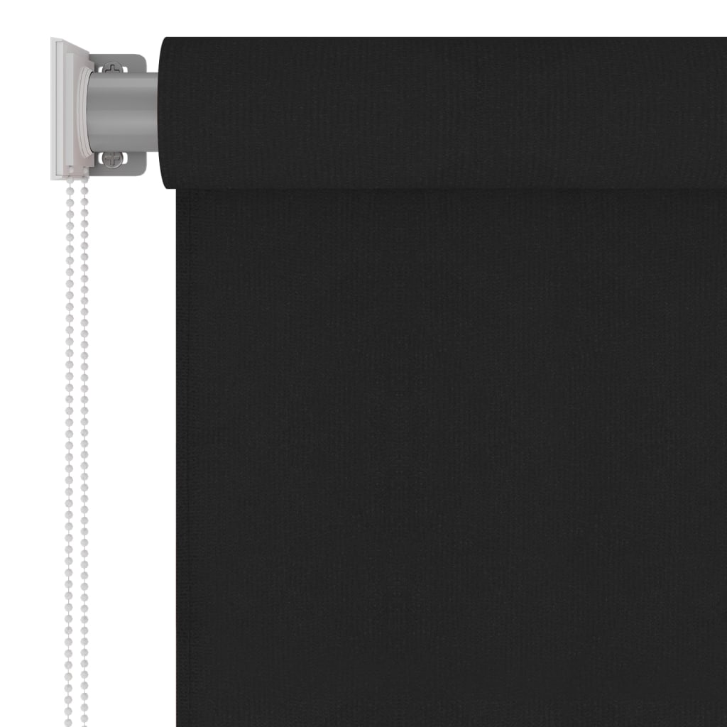 Tenda a Rullo per Esterni 60x230 cm Nera HDPE