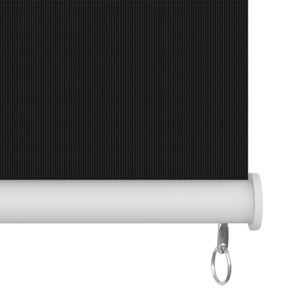 Tenda a Rullo per Esterni 140x230 cm Nera