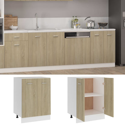 Armadio Inferiore Rovere Sonoma 60x46x81,5 cm Legno Multistrato