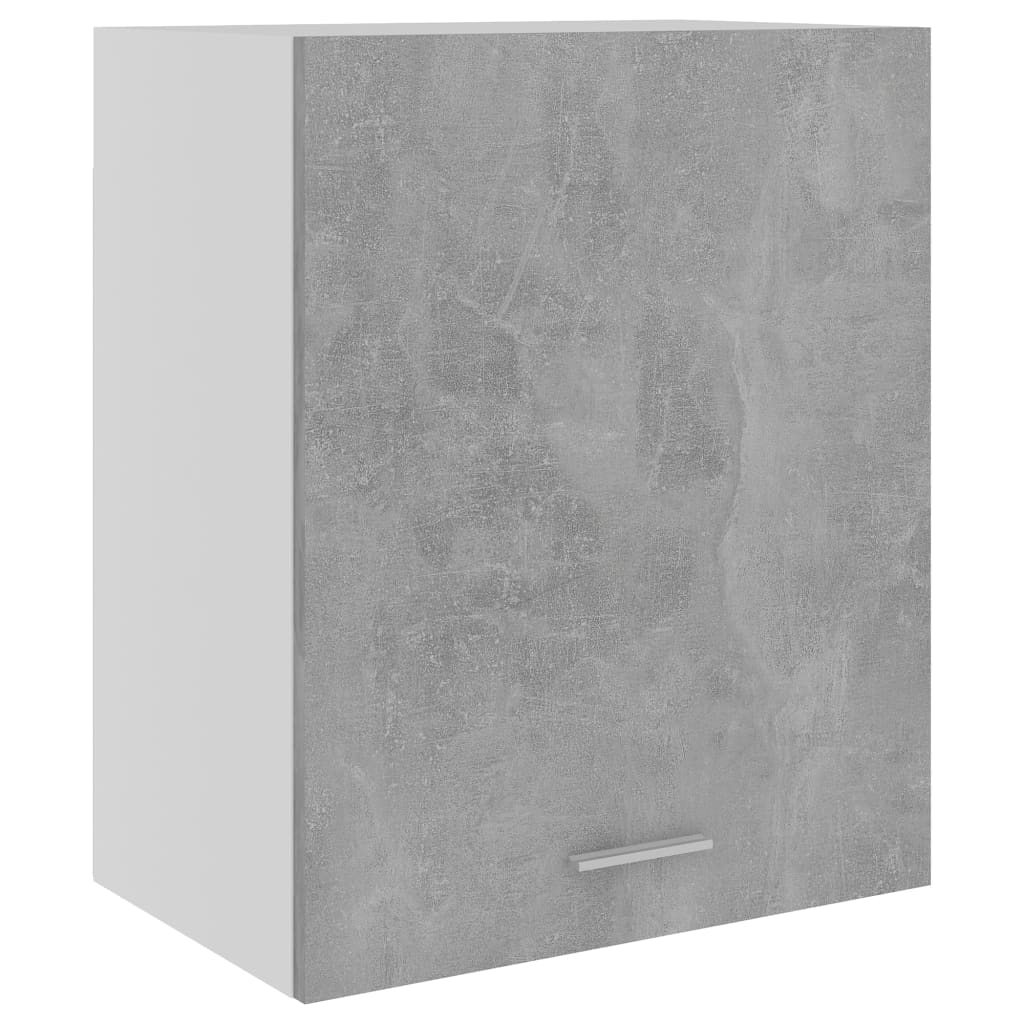Mobile Pensile Grigio Cemento 50x31x60cm in Legno Multistrato
