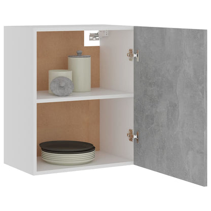 Mobile Pensile Grigio Cemento 50x31x60cm in Legno Multistrato