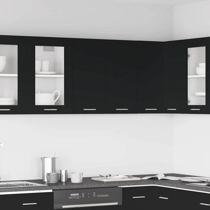 Mobile Pensile Nero 60x31x60 cm in Legno Multistrato