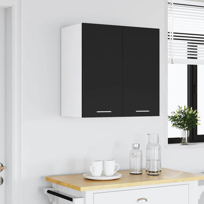 Mobile Pensile Nero 60x31x60 cm in Legno Multistrato