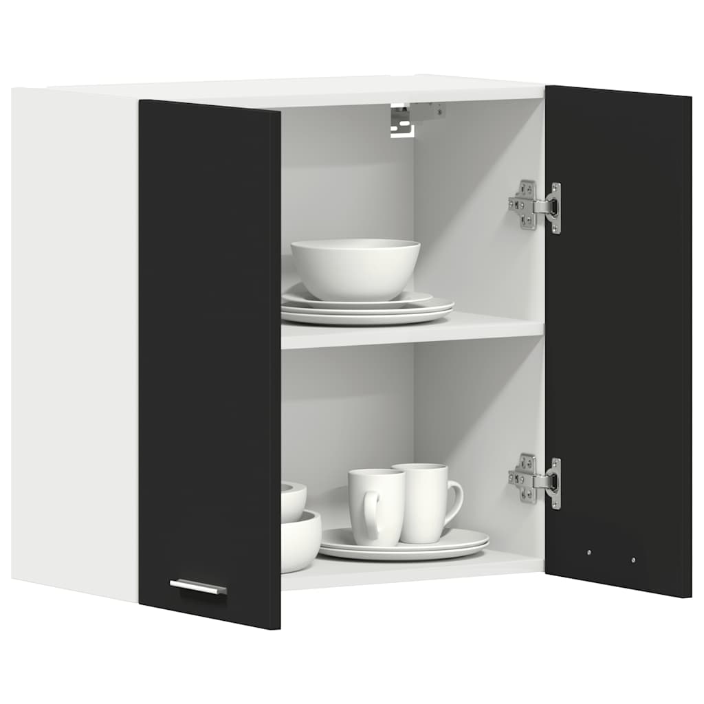 Mobile Pensile Nero 60x31x60 cm in Legno Multistrato