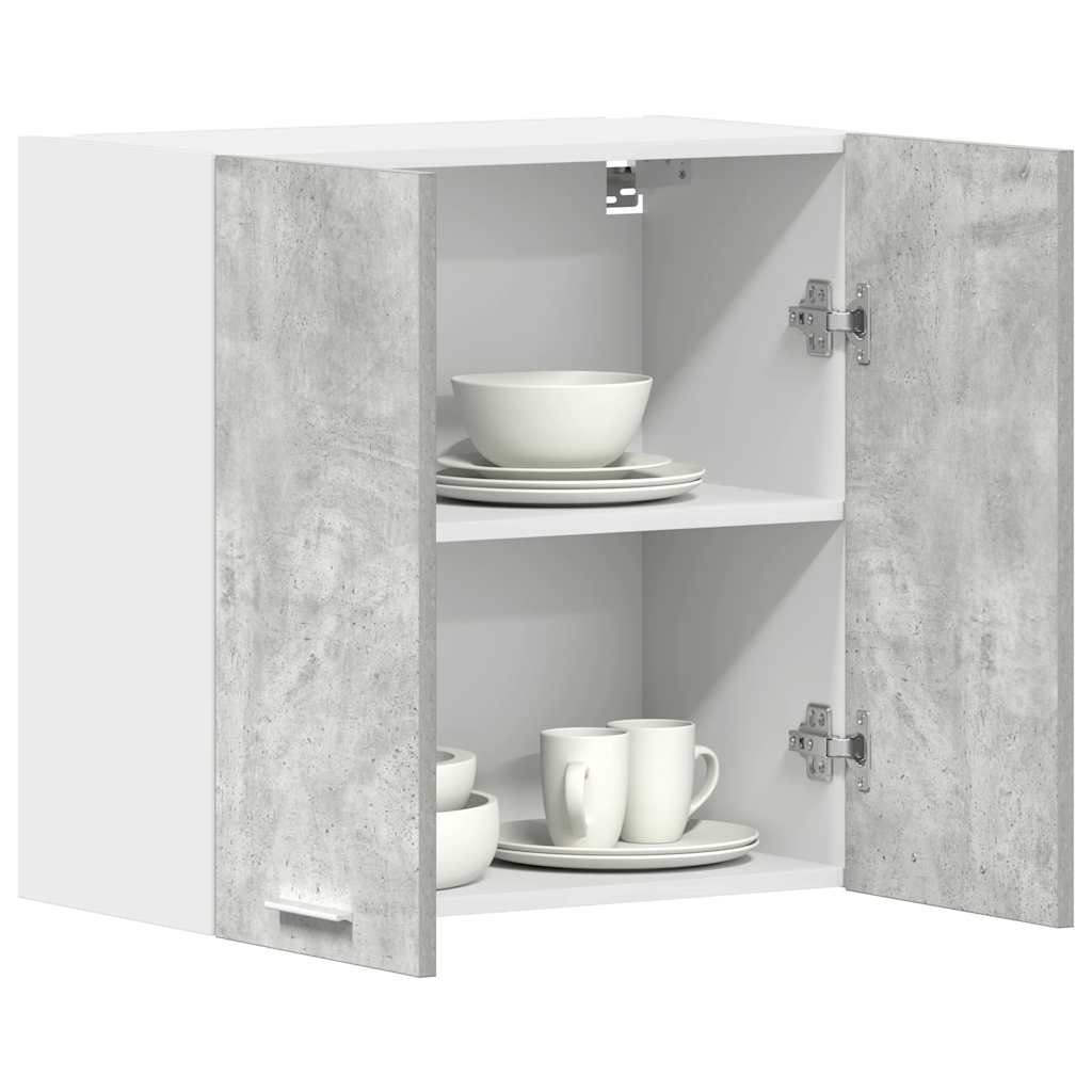 Mobile Pensile Grigio Cemento 60x31x60 cm in Legno Multistrato