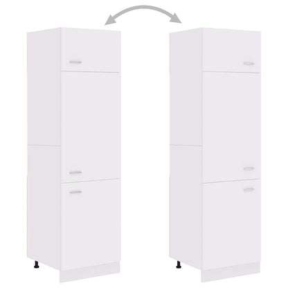 Mobile per Frigo Bianco 60x57x207 cm Legno Multistrato
