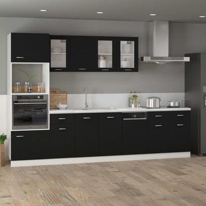 Pannello Lavastoviglie Nero 45x3x67 cm Legno Multistrato