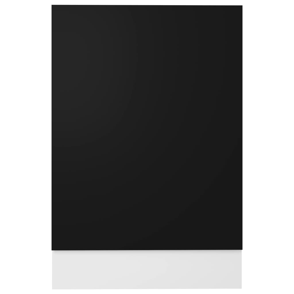Pannello Lavastoviglie Nero 45x3x67 cm Legno Multistrato