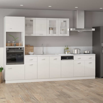 Pannello Lavastoviglie Bianco Lucido 45x3x67 cm Multistrato