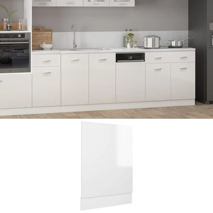 Pannello Lavastoviglie Bianco Lucido 45x3x67 cm Multistrato