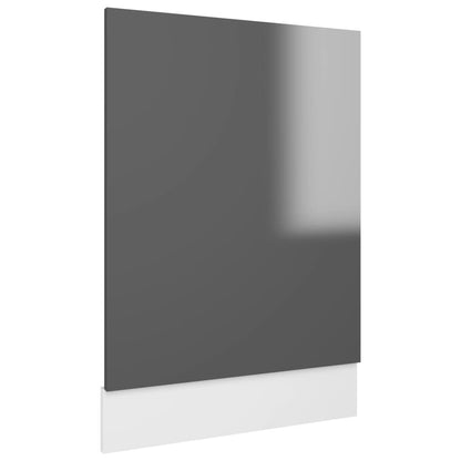 Pannello Lavastoviglie Grigio Lucido 45x3x67 cm Multistrato