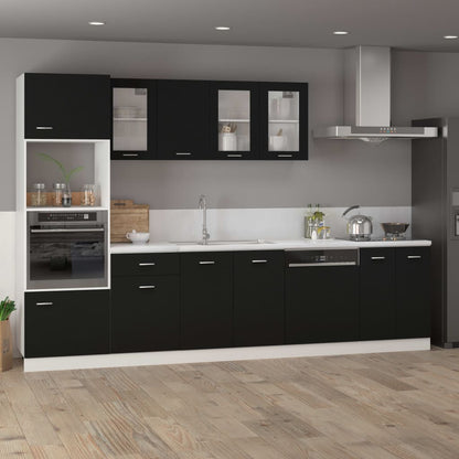 Pannello Lavastoviglie Nero 59,5x3x67 cm Legno Multistrato