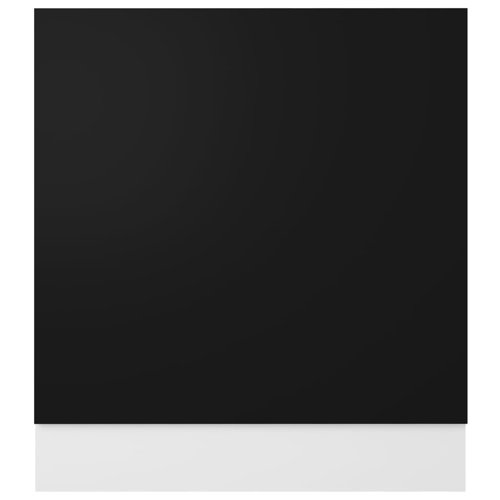 Pannello Lavastoviglie Nero 59,5x3x67 cm Legno Multistrato