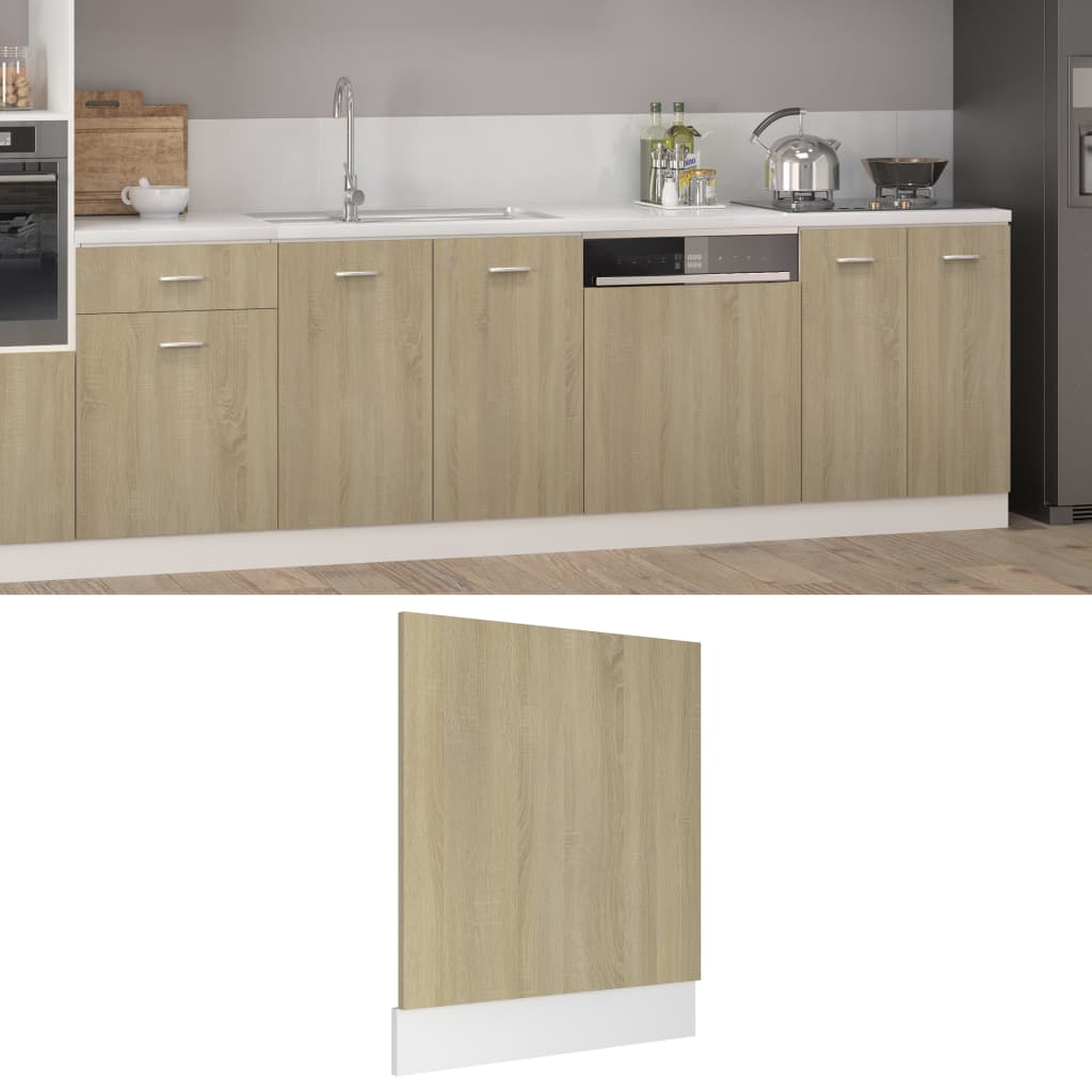 Pannello Lavastoviglie Rovere Sonoma 59,5x3x67 cm Multistrato