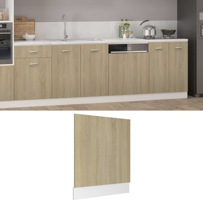 Pannello Lavastoviglie Rovere Sonoma 59,5x3x67 cm Multistrato
