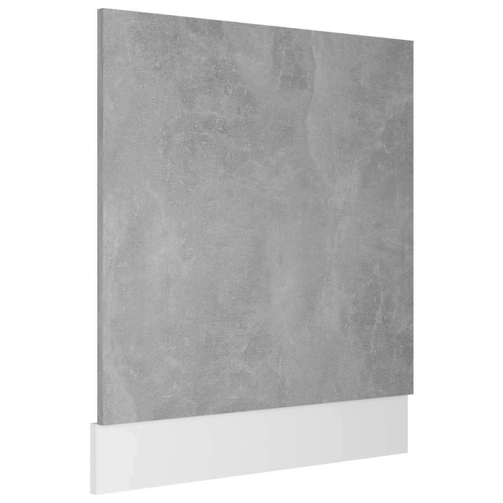 Pannello Lavastoviglie Grigio Cemento 59,5x3x67 cm Multistrato