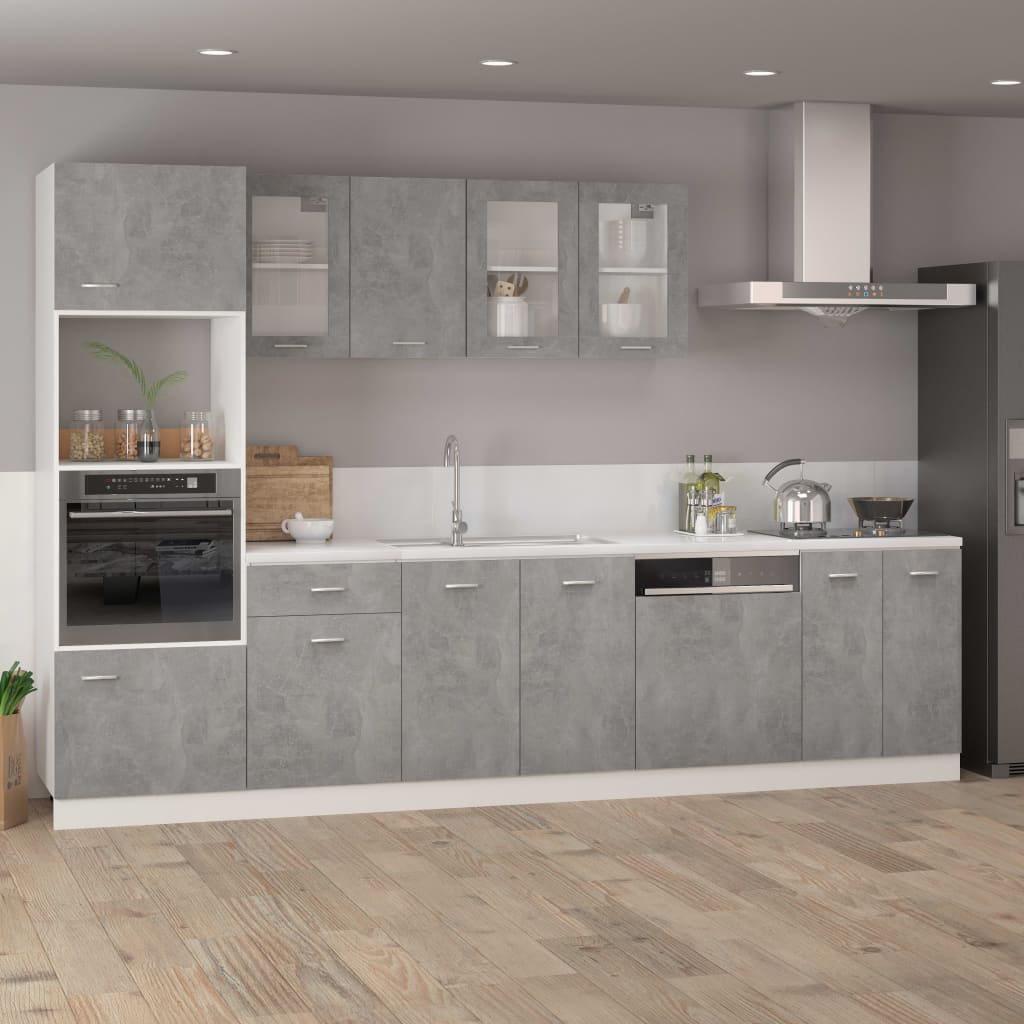 Pannello Lavastoviglie Grigio Cemento 59,5x3x67 cm Multistrato