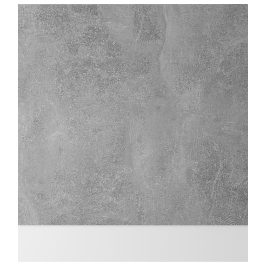 Pannello Lavastoviglie Grigio Cemento 59,5x3x67 cm Multistrato
