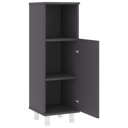 Mobile da Bagno Grigio 30x30x95 cm in Legno Multistrato