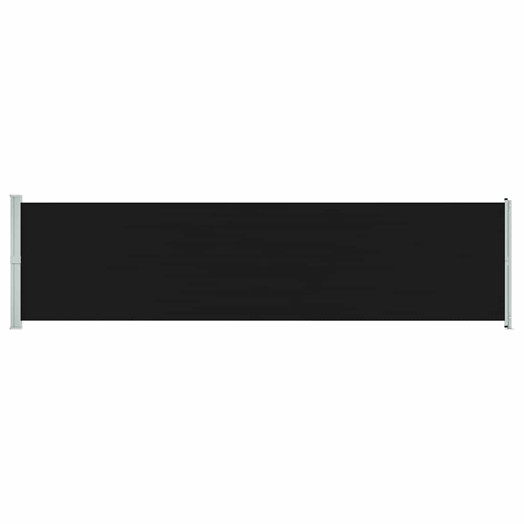 Tenda Laterale Retrattile per Patio 600x160 cm Nera