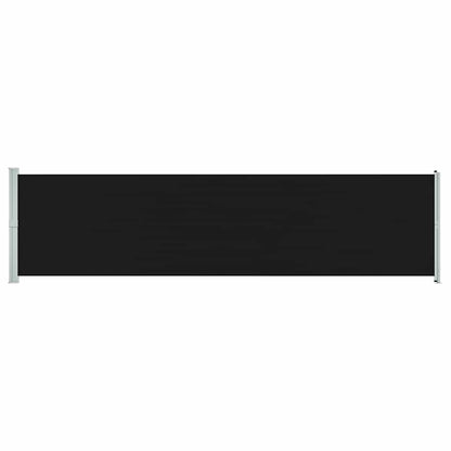 Tenda Laterale Retrattile per Patio 600x160 cm Nera