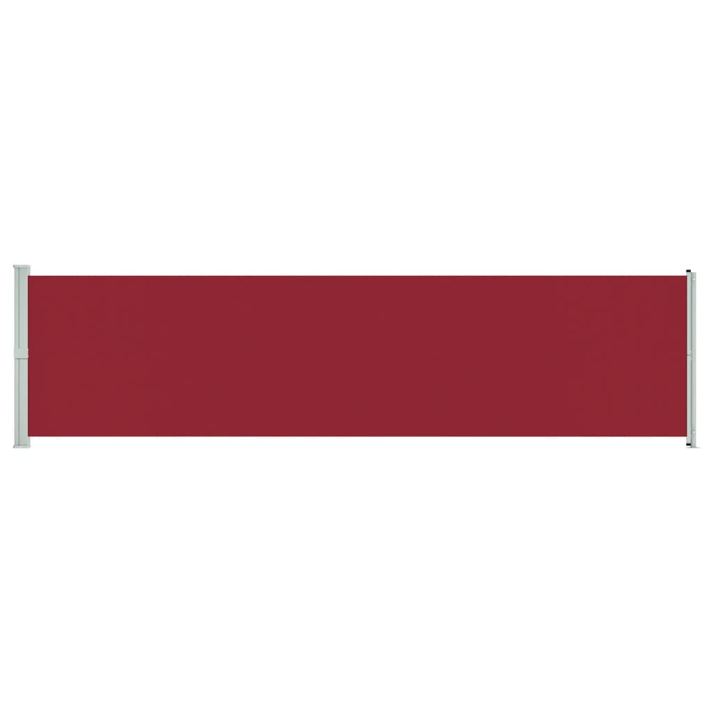 Tenda Laterale Retrattile per Patio 600x160 cm Rossa