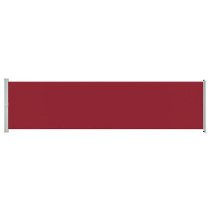 Tenda Laterale Retrattile per Patio 600x160 cm Rossa