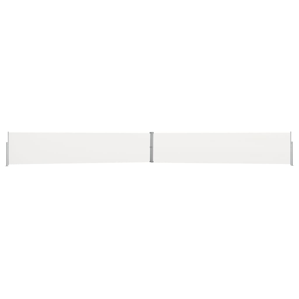 Tenda Laterale Retrattile per Patio 140x1200 cm Crema