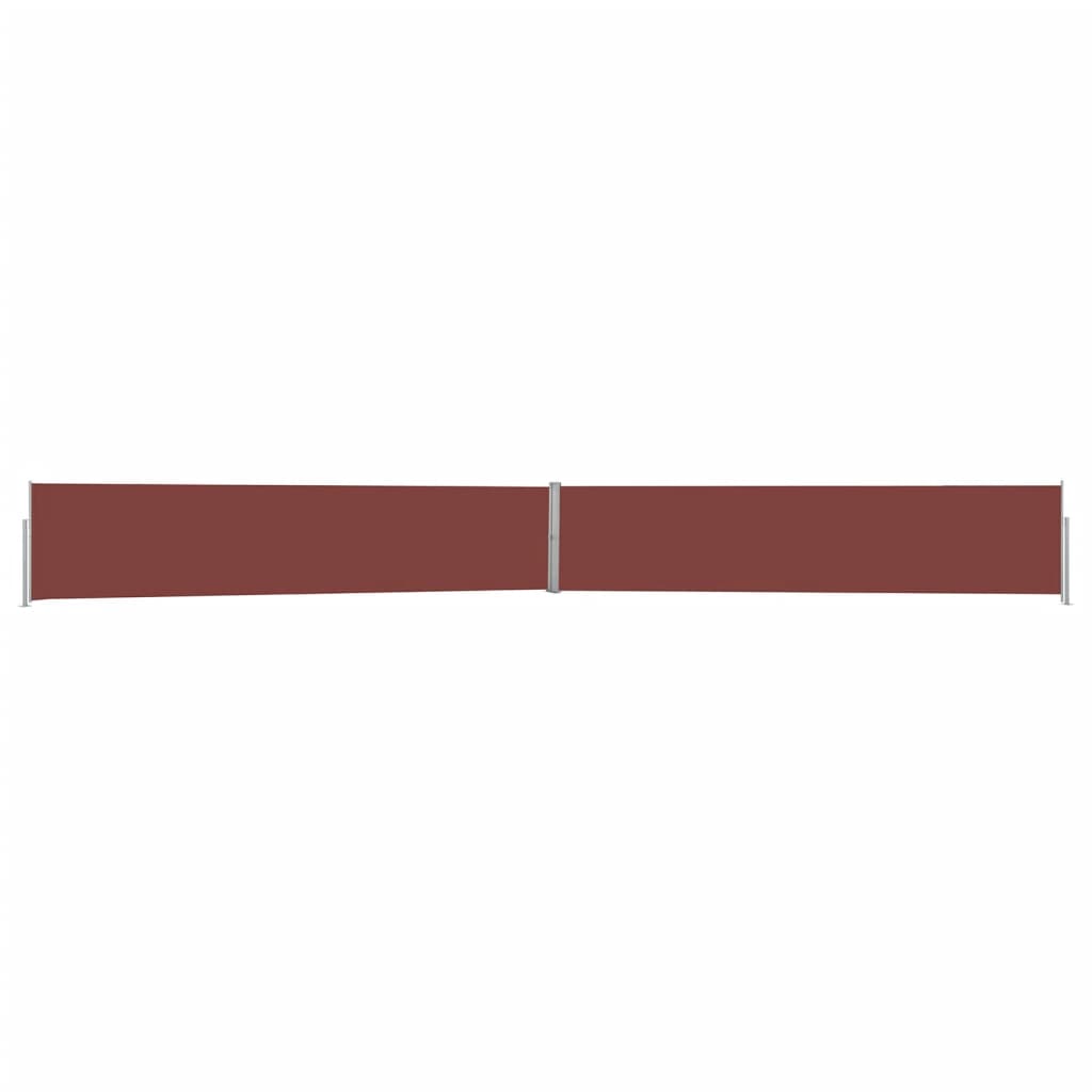 Tenda Laterale Retrattile per Patio 140x1200 cm Marrone