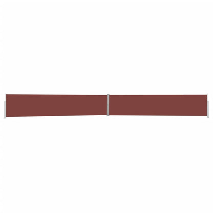 Tenda Laterale Retrattile per Patio 140x1200 cm Marrone