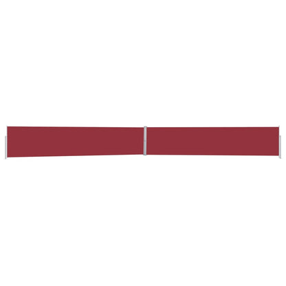Tenda Laterale Retrattile per Patio 170x1200 cm Rossa