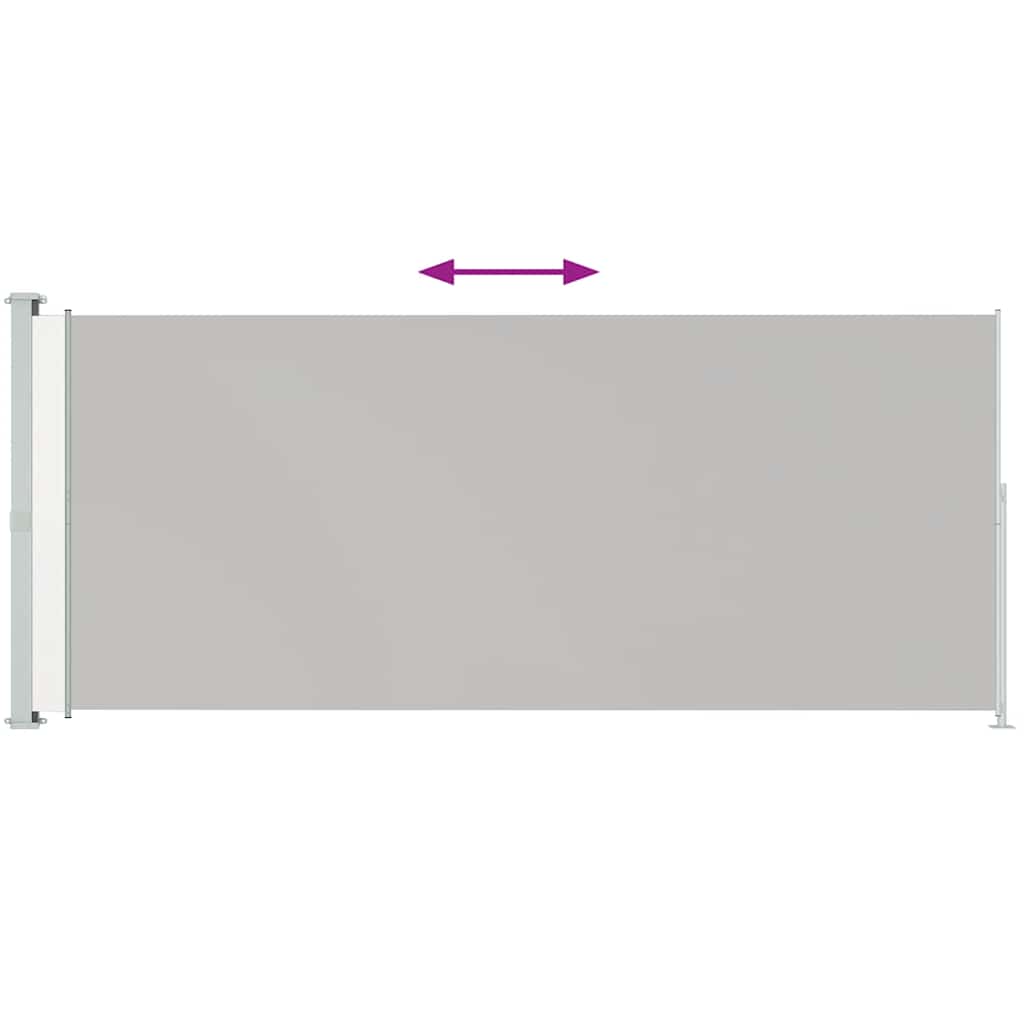 Tenda Laterale Retrattile per Patio 180x500 cm Crema