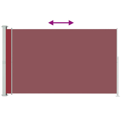 Tenda Laterale Retrattile per Patio 200x300 cm Rossa