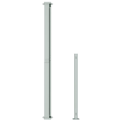 Tenda Laterale Retrattile per Patio 200x500 cm Nera