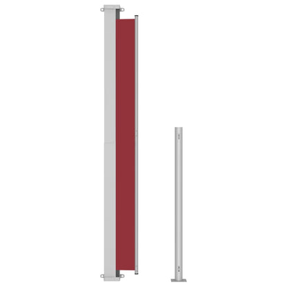 Tenda Laterale Retrattile per Patio 200x500 cm Rossa