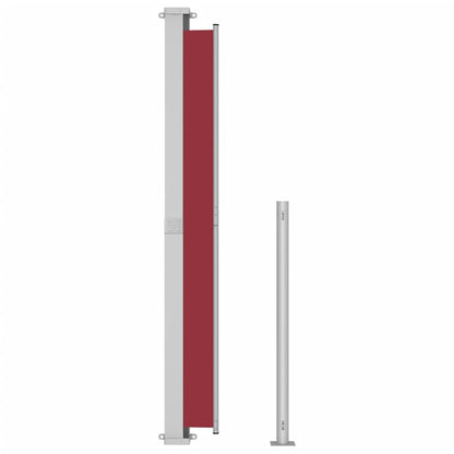 Tenda Laterale Retrattile per Patio 220x300 cm Rossa