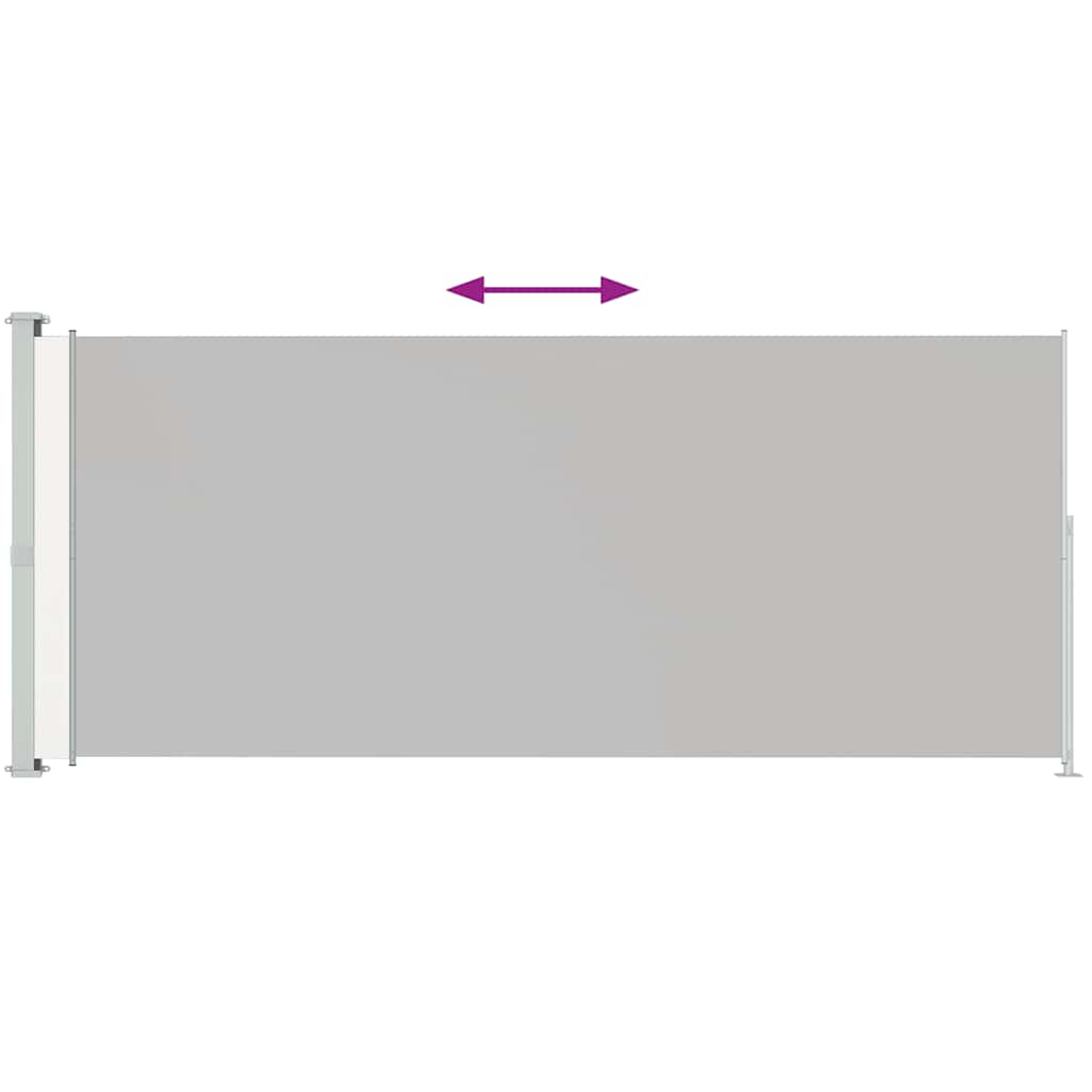 Tenda Laterale Retrattile per Patio 220x500 cm Crema