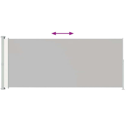 Tenda Laterale Retrattile per Patio 220x500 cm Crema