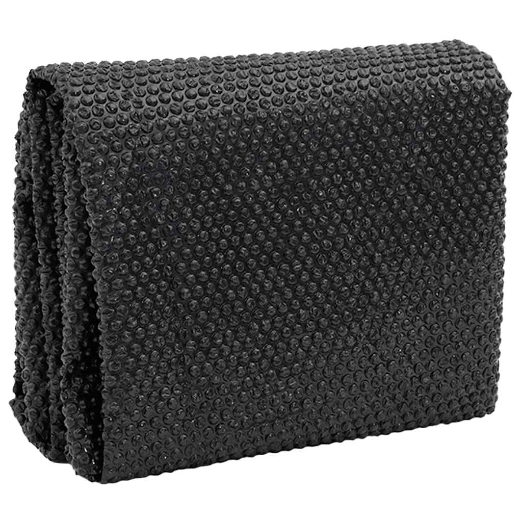 Pellicola Galleggiante Solare PE Piscina 800x500 cm Nero e Blu