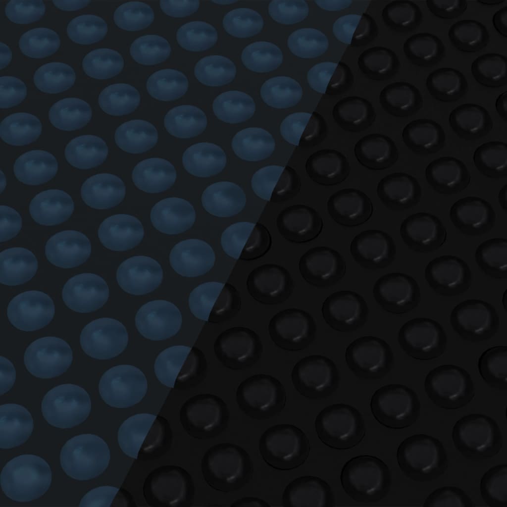 Pellicola Galleggiante Solare PE Piscina 400x200 cm Nero e Blu