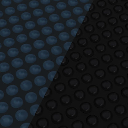 Pellicola Galleggiante Solare PE Piscina 400x200 cm Nero e Blu