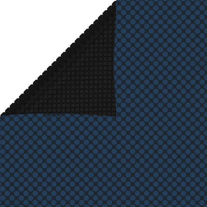 Pellicola Galleggiante Solare PE Piscina 1200x600 cm Nero e Blu