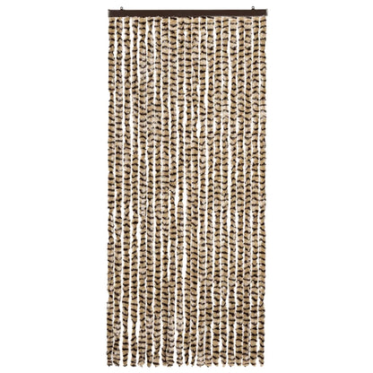 Zanzariera Beige e Marrone 90x220 cm Ciniglia