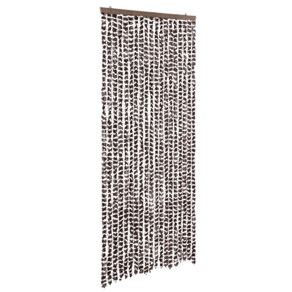 Zanzariera Marrone e Bianco 56x185 cm Ciniglia