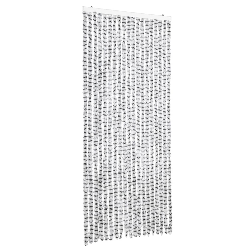 Zanzariera Grigio Chiaro e Grigio Scuro 56x185 cm Ciniglia