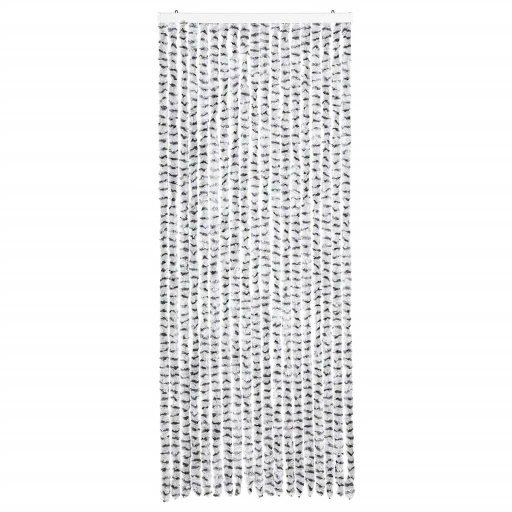 Zanzariera Grigio Chiaro e Grigio Scuro 56x185 cm Ciniglia