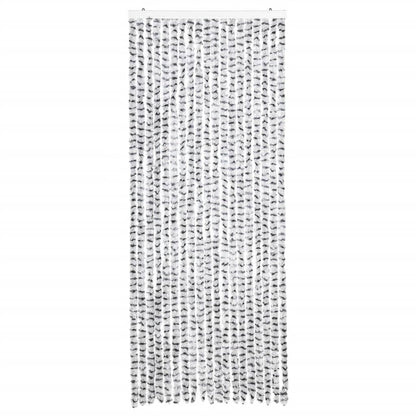 Zanzariera Grigio Chiaro e Grigio Scuro 56x185 cm Ciniglia
